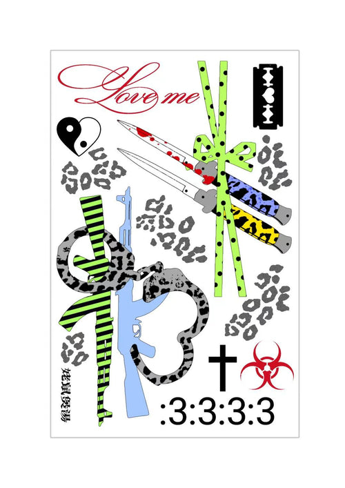 Tattoo Sticker Sheet 2